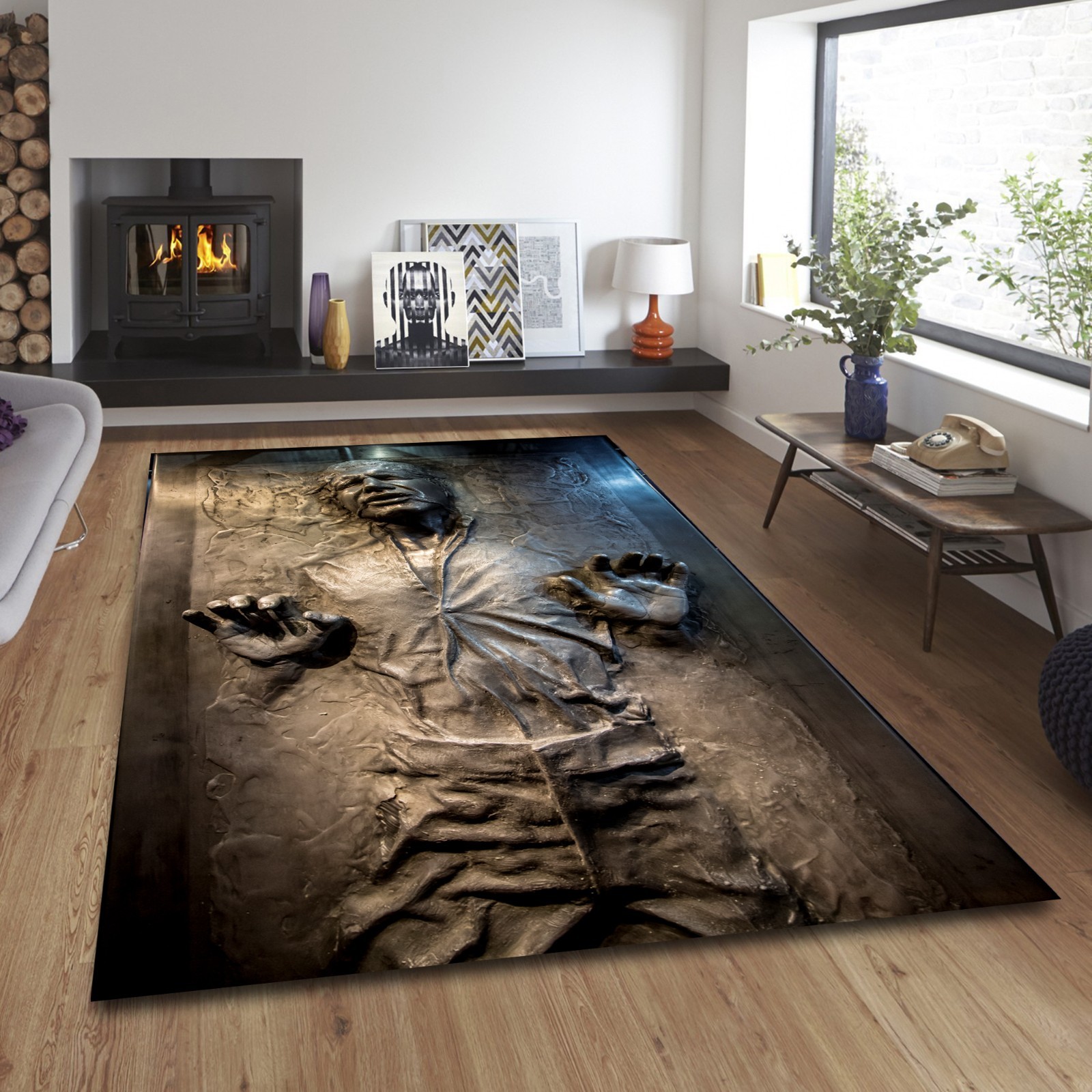 3D Looking Han Solo Area Rug, No Import Fees – Seller Pays Tariffs gallery