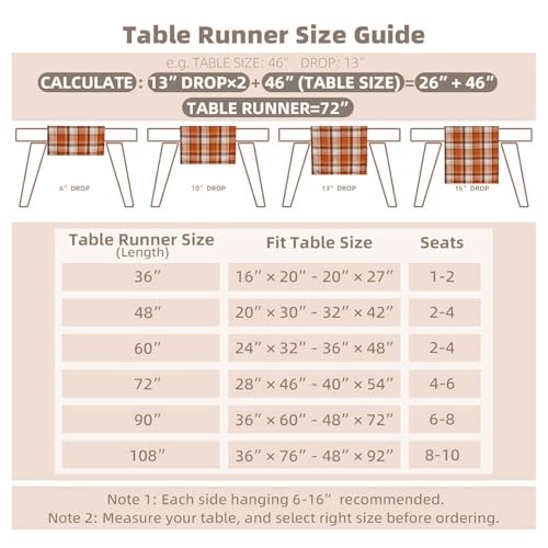 Thanksgiving Rust Tartan Table Runner - 13x72 Inch 13 x 72 Inch Rust Plaid gallery
