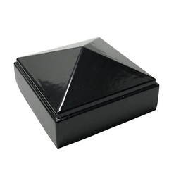 2″ x 2″ Decorex Hardware Aluminium Pyramid Post Cap for Metal Posts – Black
