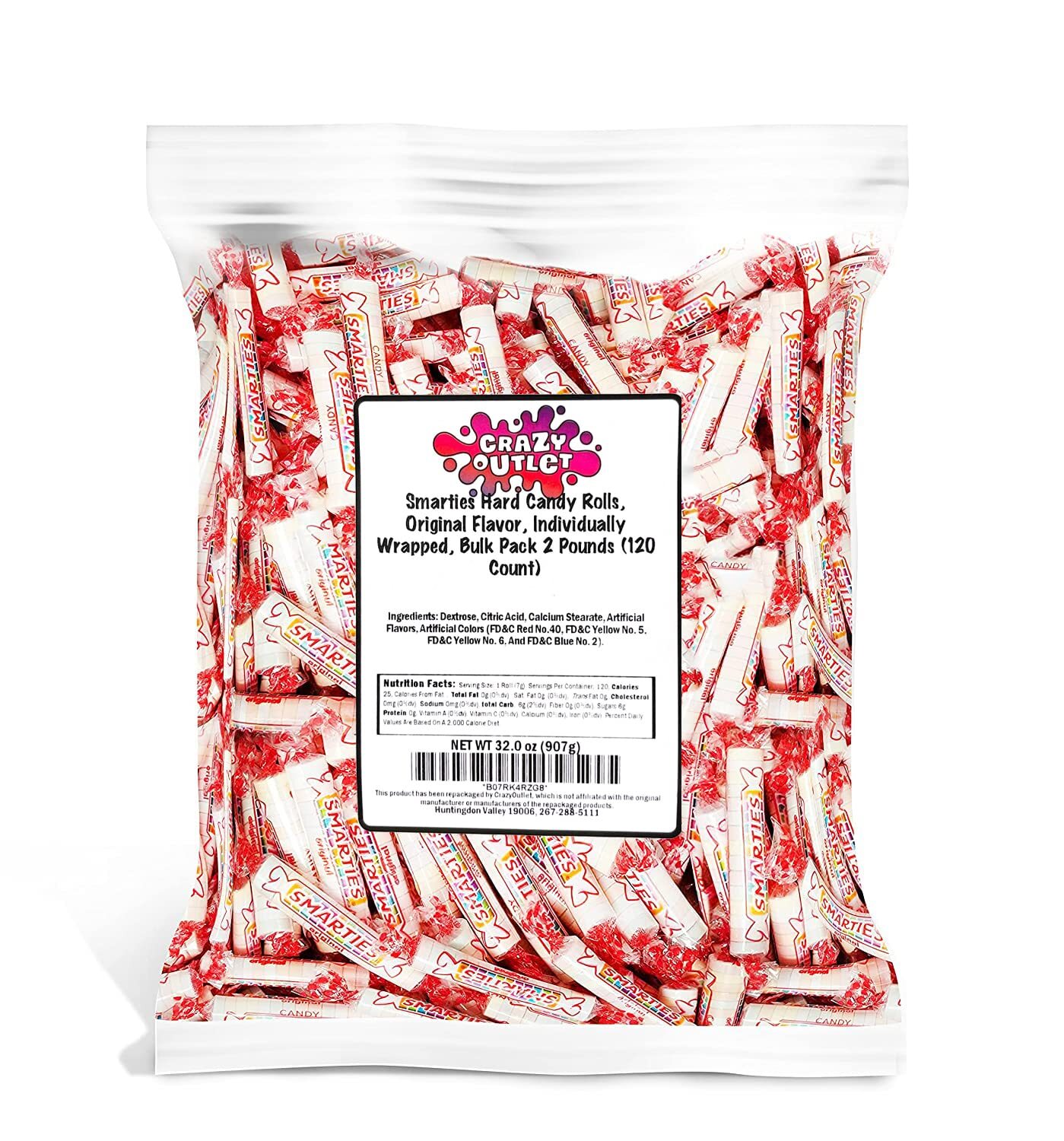 Smarties Hard Candy Rolls, Original Flavor, Individually Wrapped, 2 Lbs gallery