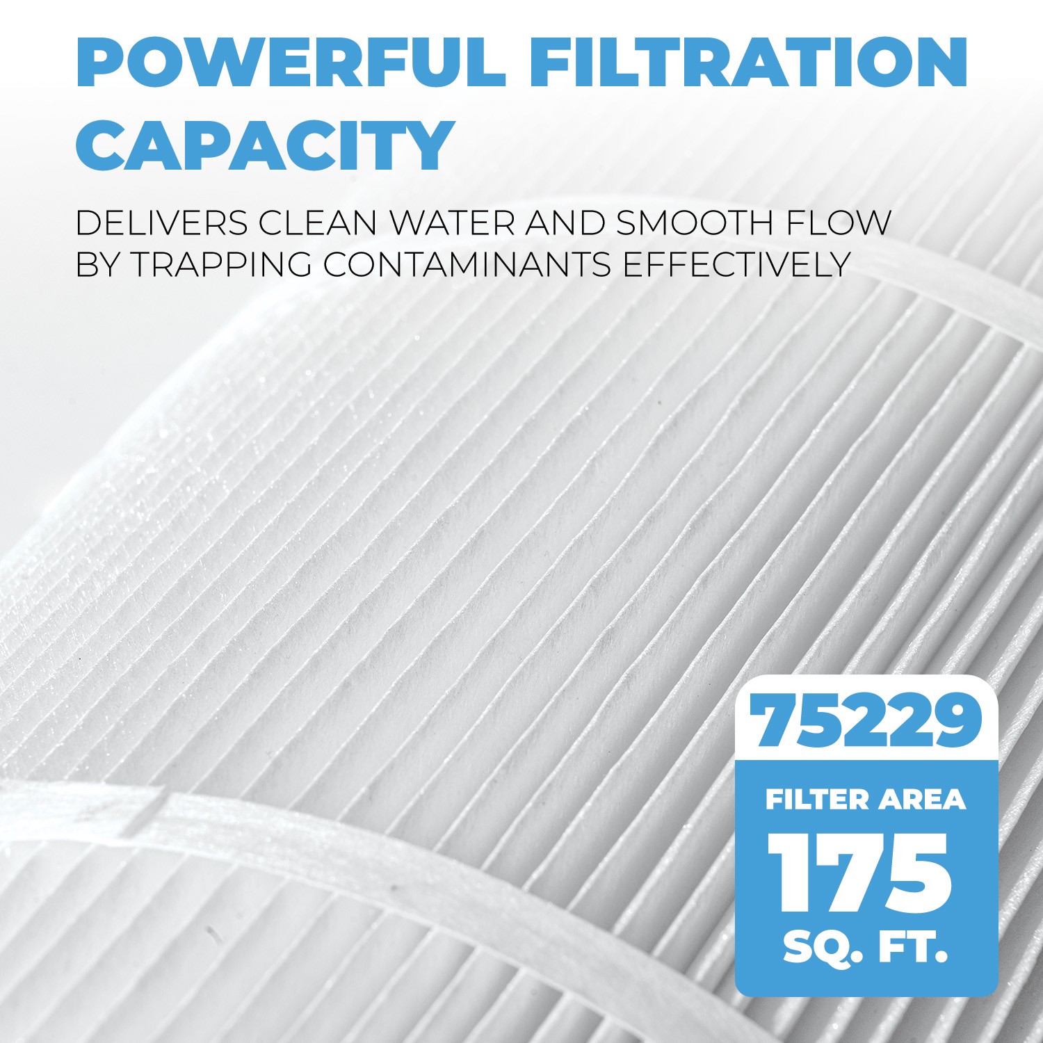 XtremepowerUS Pool Filter Replacement Cartridge 4x175 sq.ft 28-3/16" x 8-15/16" gallery