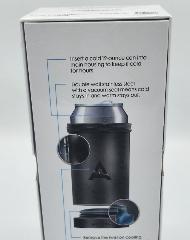 Corksicle Arctican Keeps Cans Cold for 3 Hrs, Fits standard 12 oz Alum Cans gallery