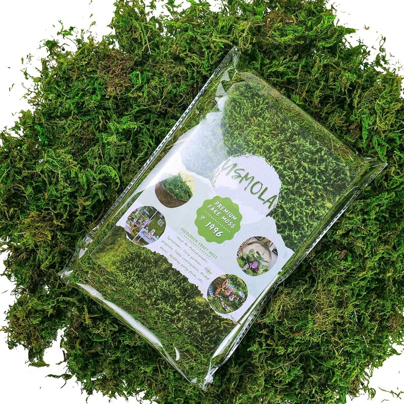 Versatile Artificial Moss 16oz - Perfect for Fairy Gardens & Floral Arrangements gallery