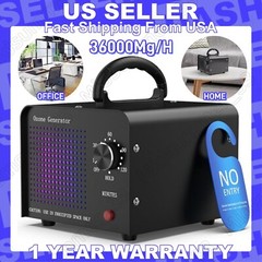 36000mg/h Ozone Generator Machine Air Purifier Ionizer Ozonator Timer for Home