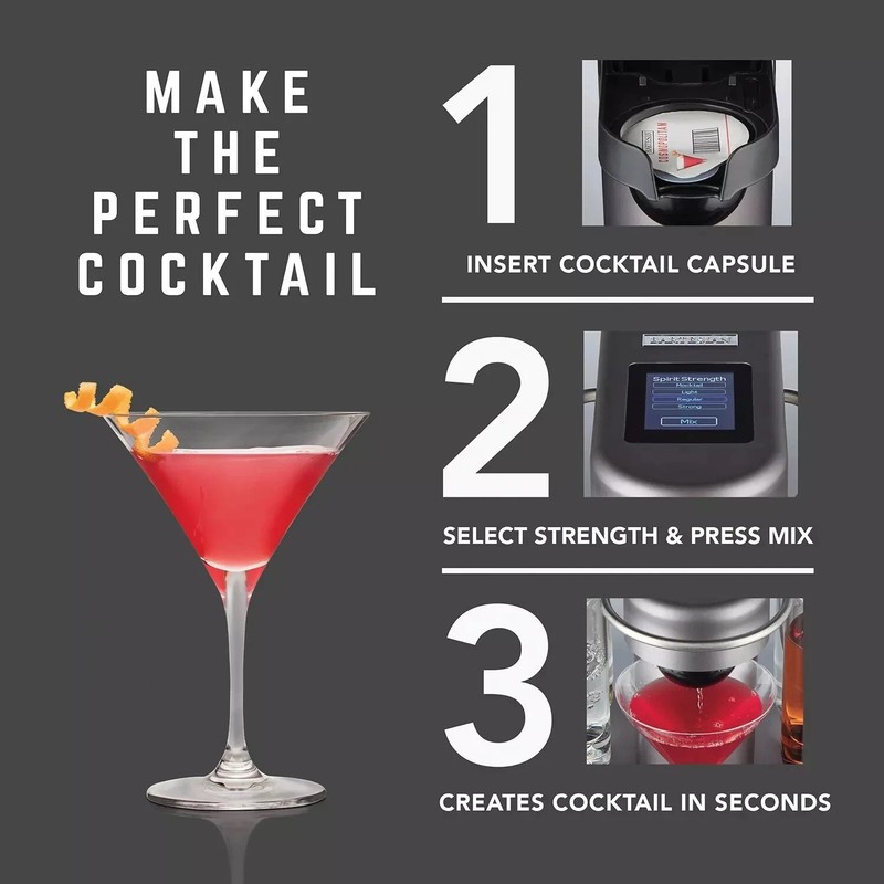 Bartesian Cocktail Mixer Capsules, Variety Pack of 30, Includes 6 Flavors gallery