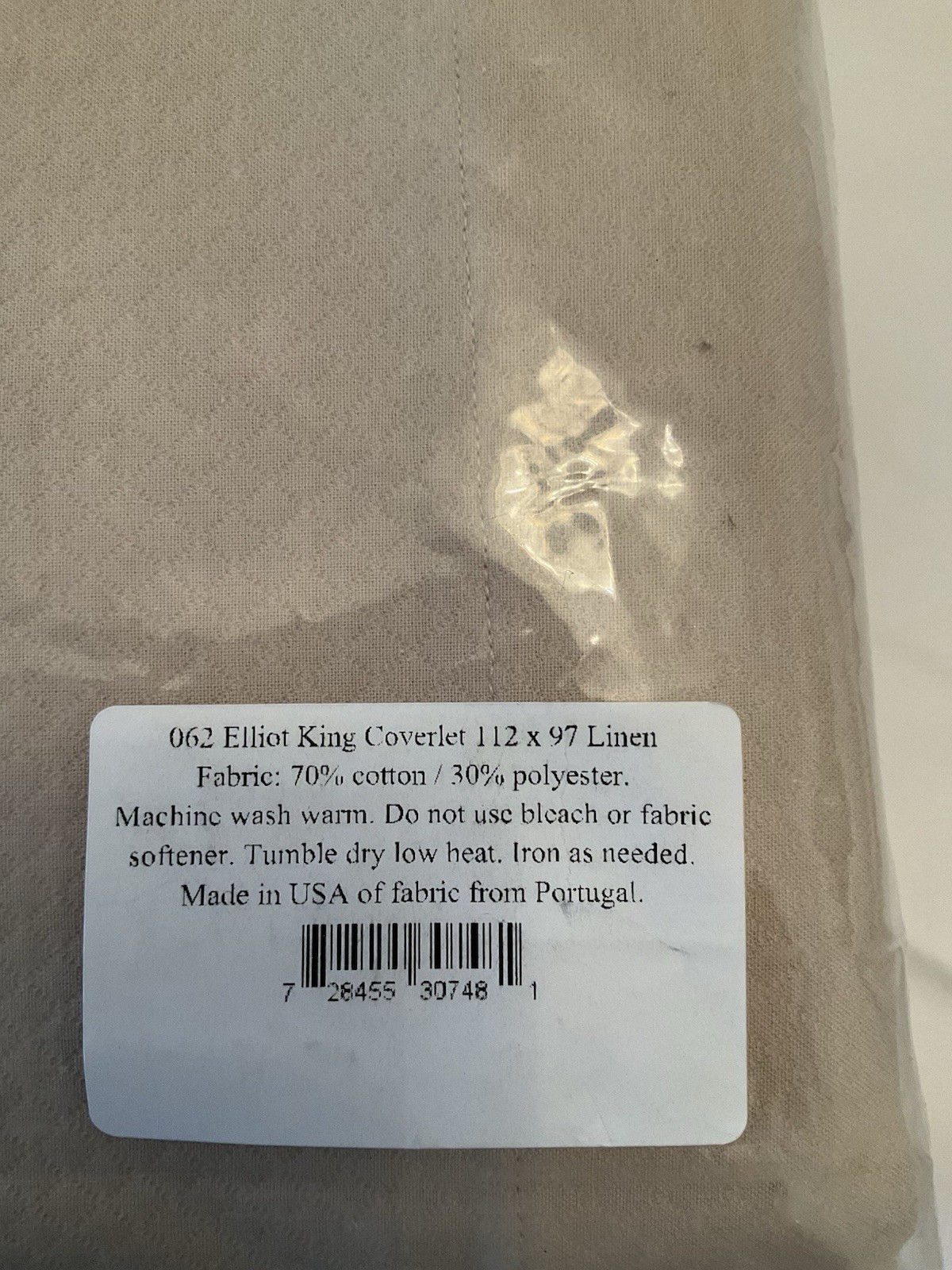 NEW Matouk Elliot Diamond Pique Linen Cotton-Polyester Blend Coverlet - King gallery