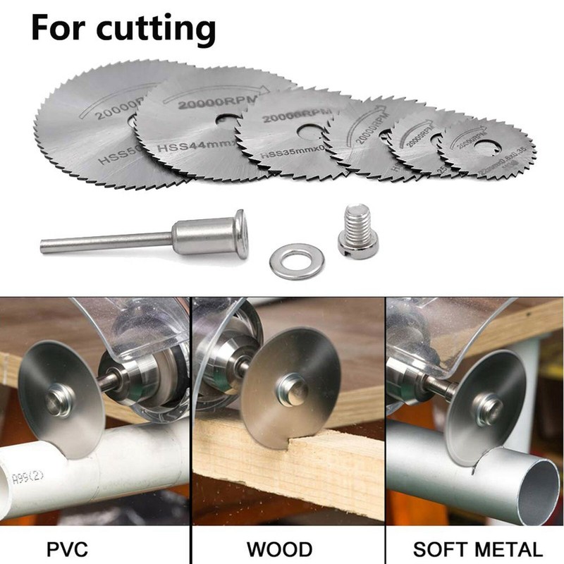 Circular Saw Disc Set Dremel Accessory Mini Drill Rotary Tool Wood Cutting Blade gallery