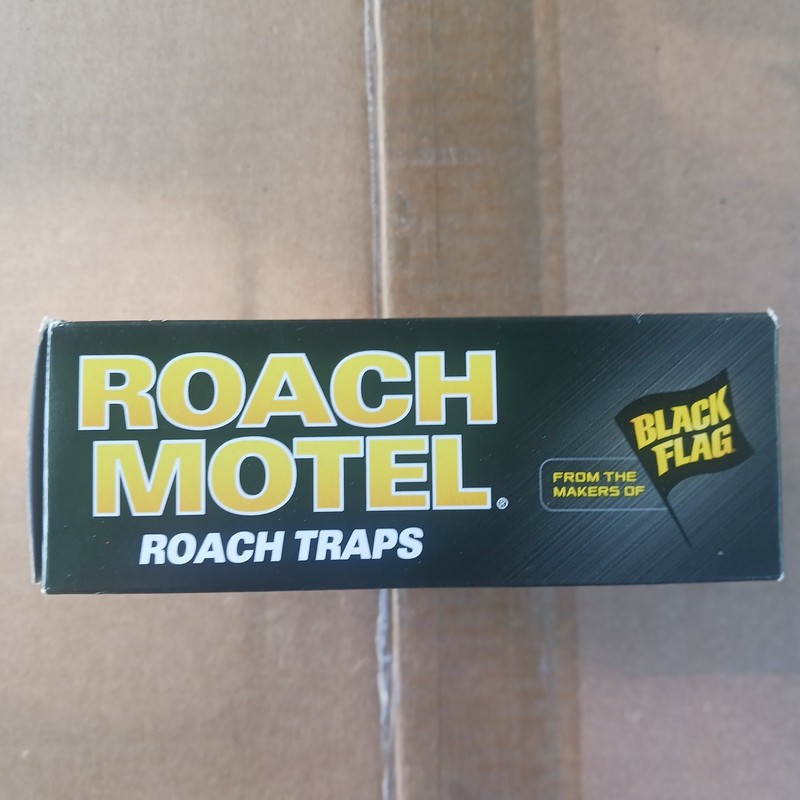 10 Black Flag Roach Motels Cockroach Bug Bait Glue Trap Spider Motel Lot Of 5pks gallery