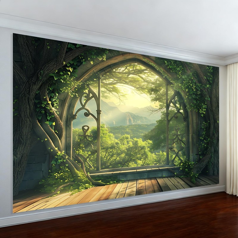 Magic Treehouse Forest Tapestry 79 x 59 Inches - Polyester Wall Hanging - for... gallery