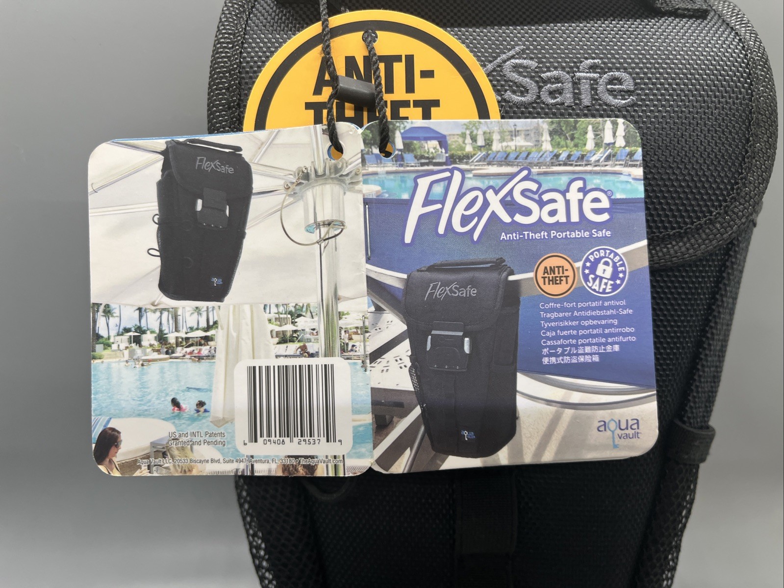 Aqua Vault Flexsafe Anti-Theft Portable Safe RFID Water Splash Resistant - NEW gallery