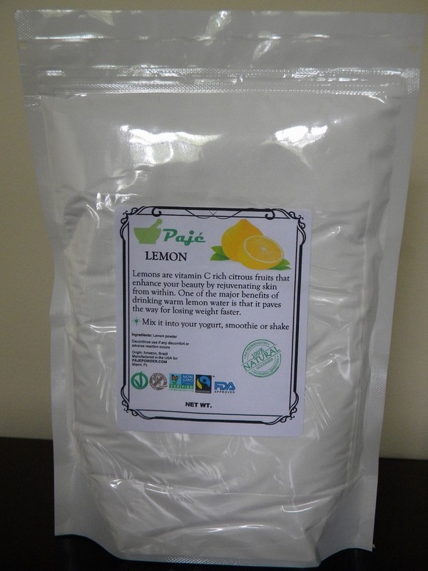 Lemon fruit powder 32oz 2lb - quick lemon juice mix well in water, vit C - PAJE gallery