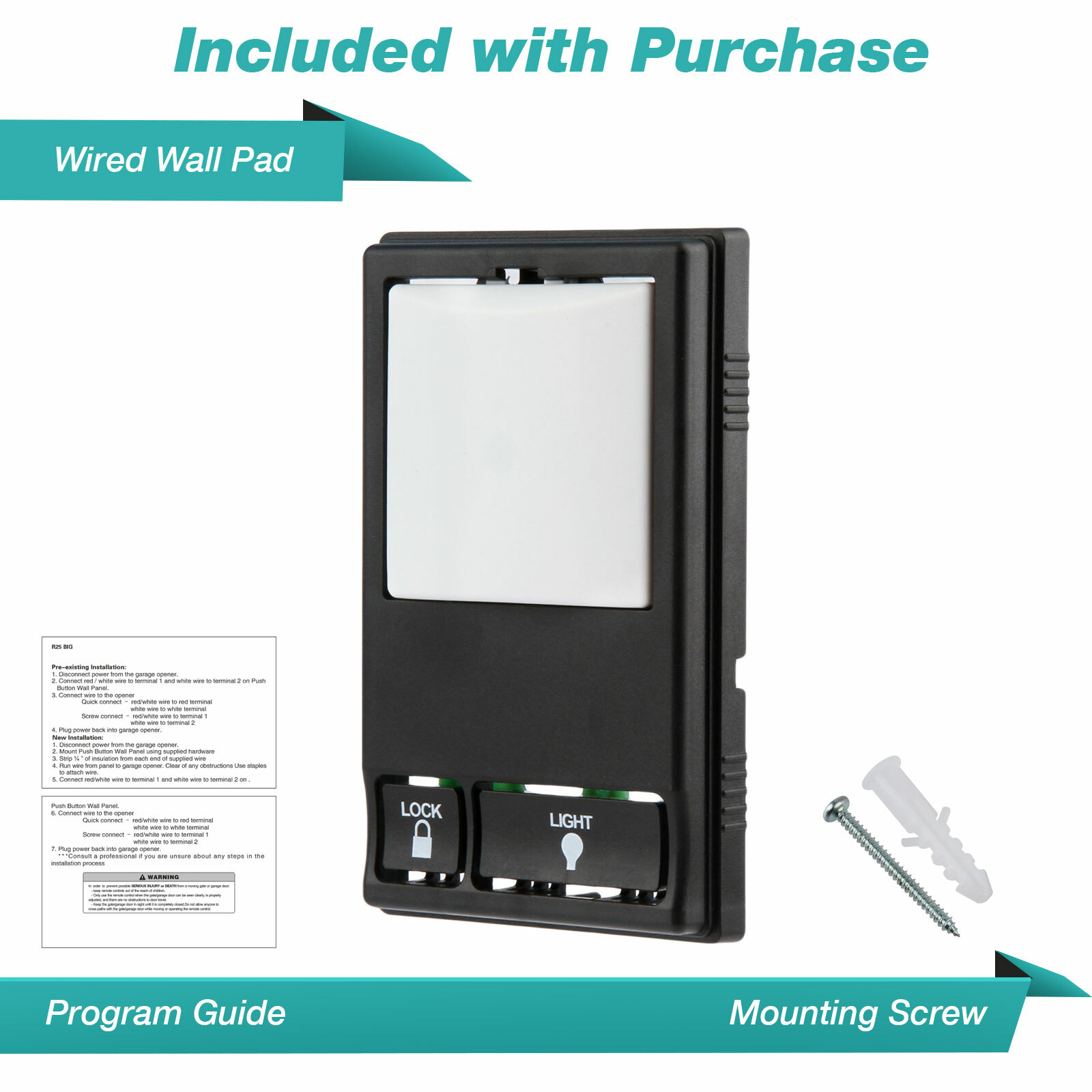 For 78LM LiftMaster Chamberlain Multi-Function Garage Wall Control Remote Keypad gallery