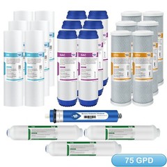 3-Year Replacement 5-Stage 75 GPD RO Reverse Osmosis System Water Filter 22 Pack