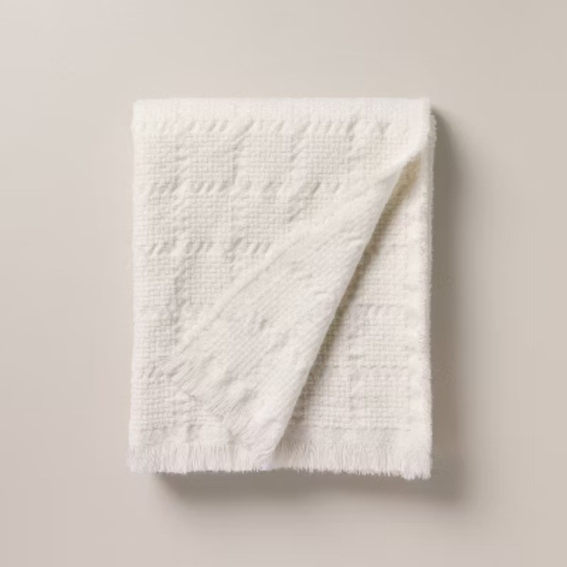 Woven Grid Throw Blanket Green - Hearth & Hand™ with Magnolia gallery