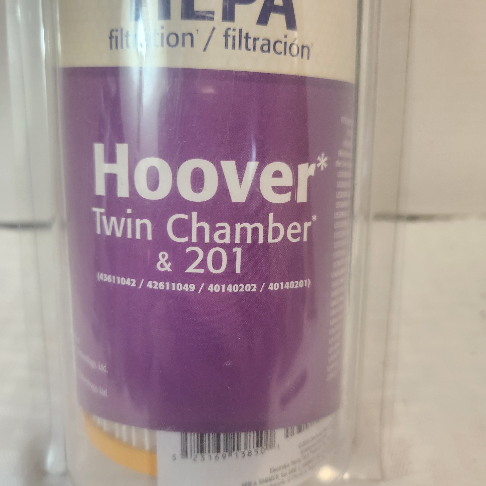 Arm & Hammer Hepa Filter Hoover Twin Chamber & 201 62653F New gallery