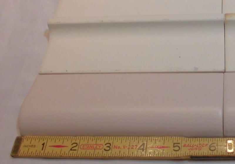 1 pc. Matte *Soft Pink* Ceramic Radius/Mudd Cap Bullnose Trim Florida Tile, New gallery