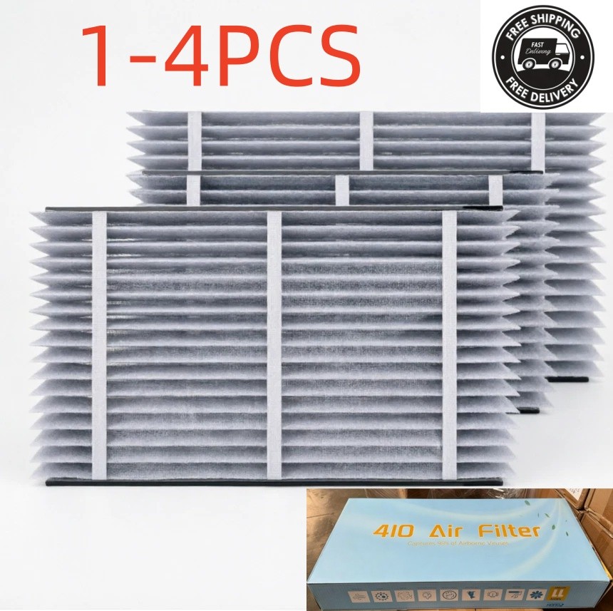 1-4 Pack 410 Replacement Air Filter MERV 11 16x25x4 Whole House HVAC AirPurifier gallery