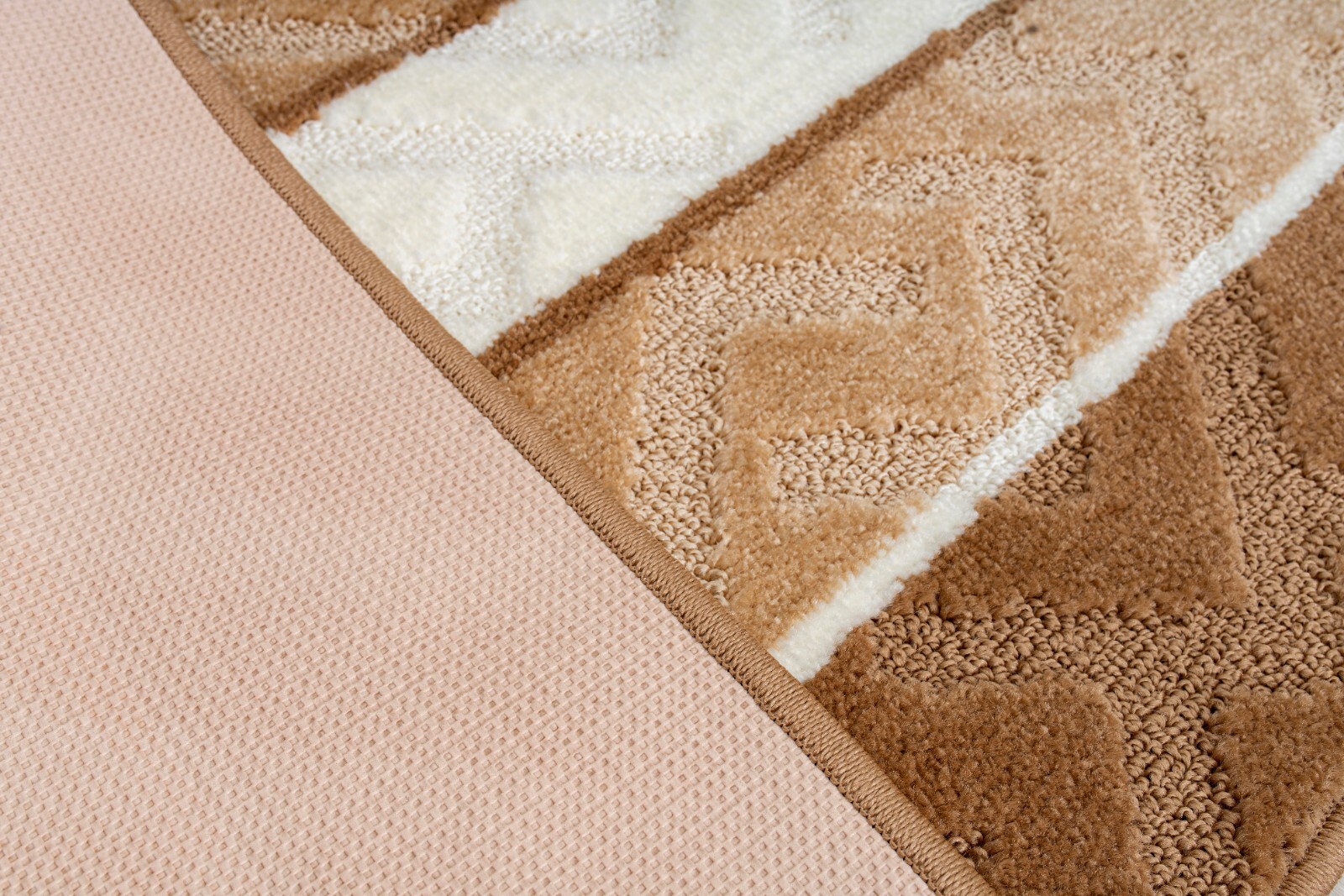 Non Slip Hallway Carpet Runner Rug, Greek Key Beige, Sold and Priced Per Foot gallery
