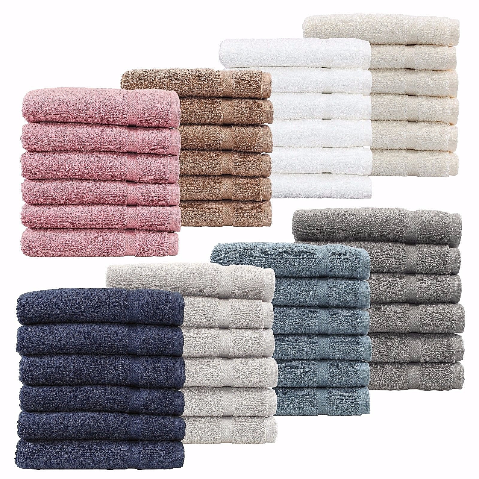 Linum Luxury Elite Hotel Spa Collection Denzi 100% Turkish Cotton Washcloths gallery