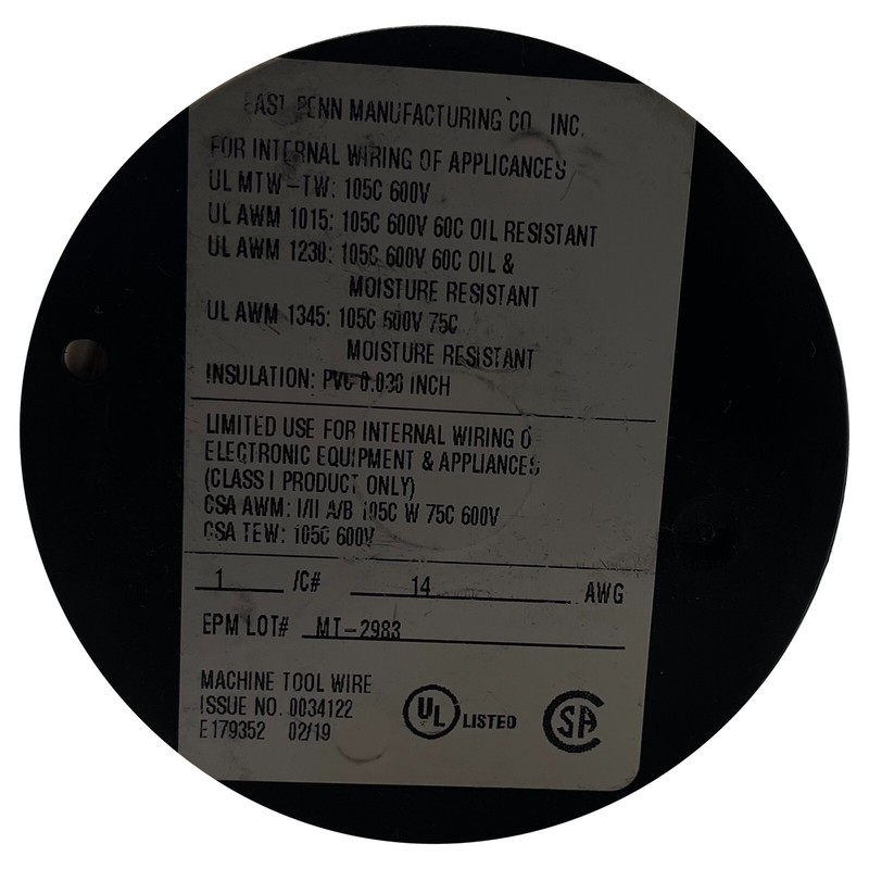 Deka 07549 White 14 AWG Machine Tool Primary Wire Copper 600 V - 100 FT - USA gallery