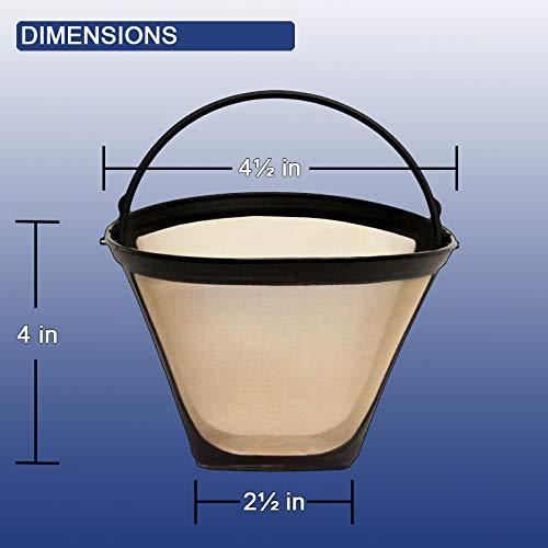 Reusable #4 Cone Style Coffee Filter for Cuisinart, Black & Decker Cone Shaped gallery