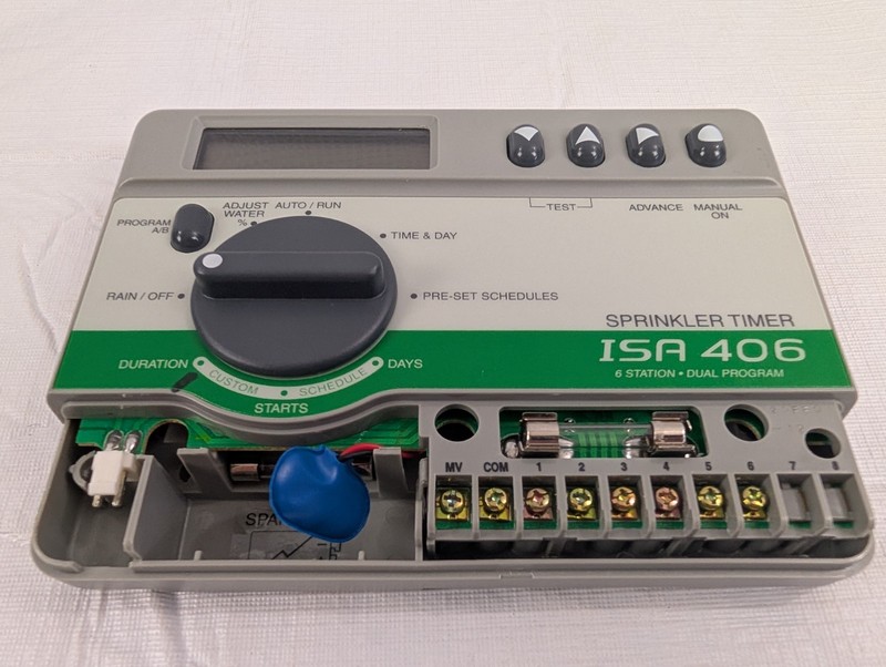 Rain Bird ISA-406 Irrigation Timer - 6 Station Duel Program Sprinkler Timer gallery