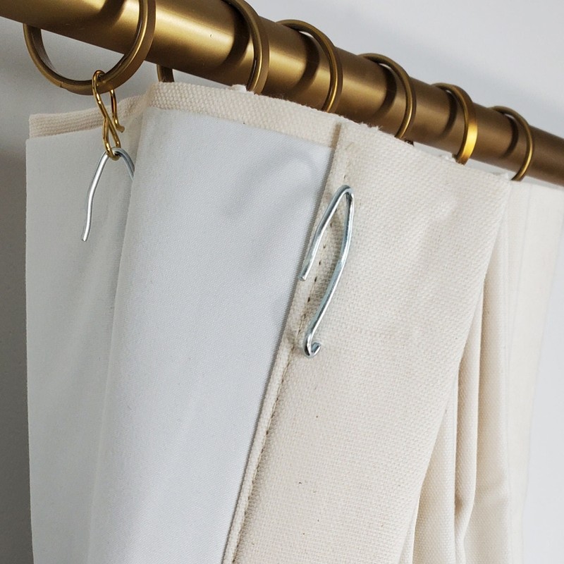 Custom Blackout Drapes - Pleated - 7 oz. Cotton Duck Natural - 1 Pair / 2 Panels gallery