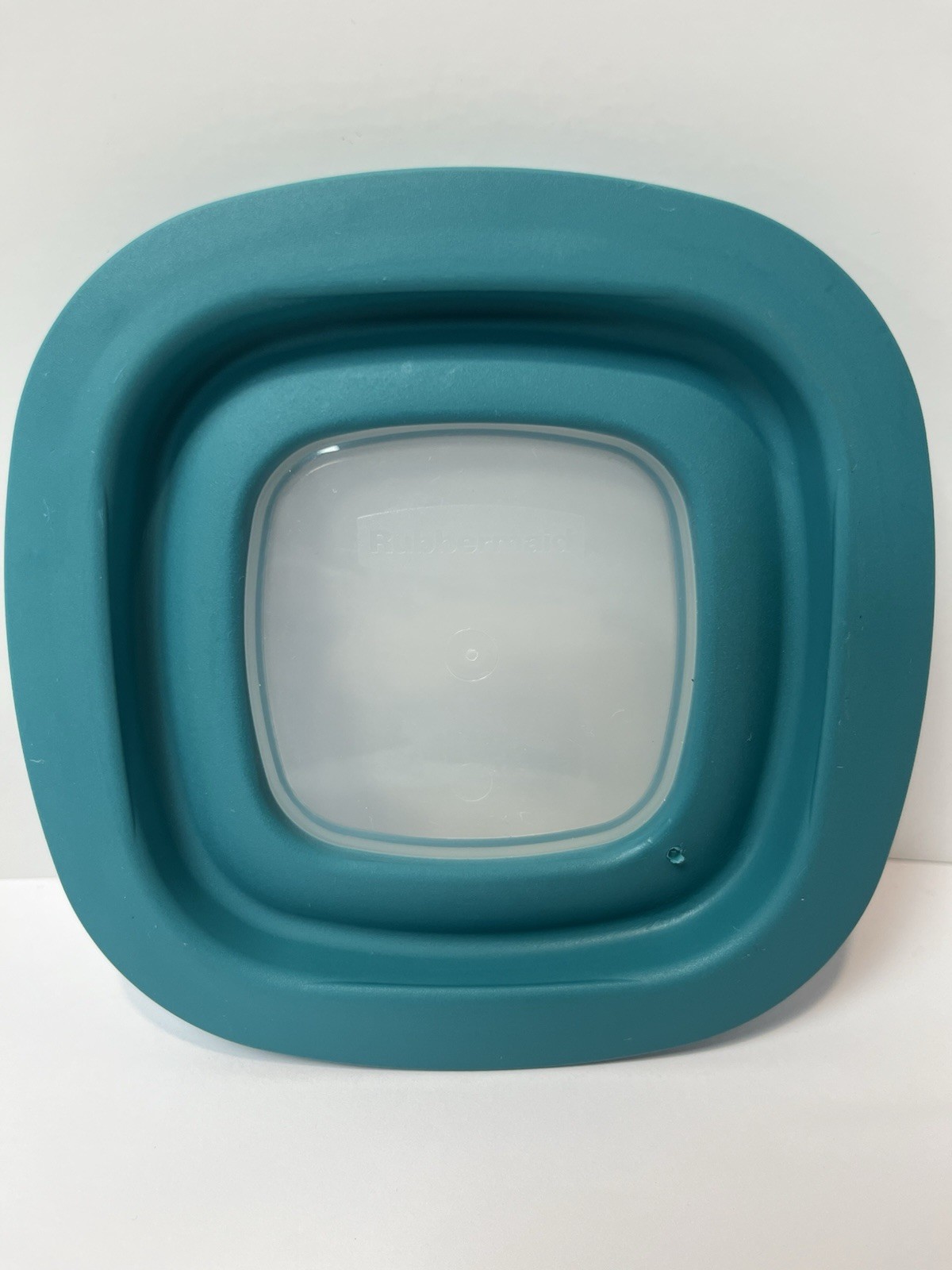 4 Rubbermaid Premier 10M1M2 Teal / Blue Square Replacement Lids Clear Window gallery