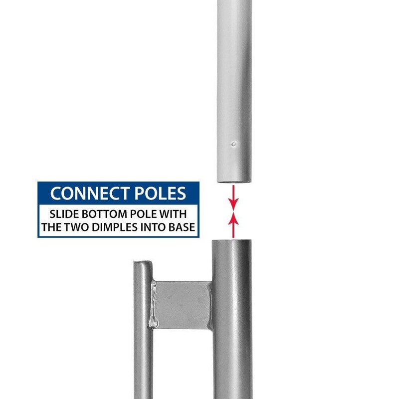 16ft Swooper Advertising Flag Pole & Ground Spike - 6 piece Kit gallery