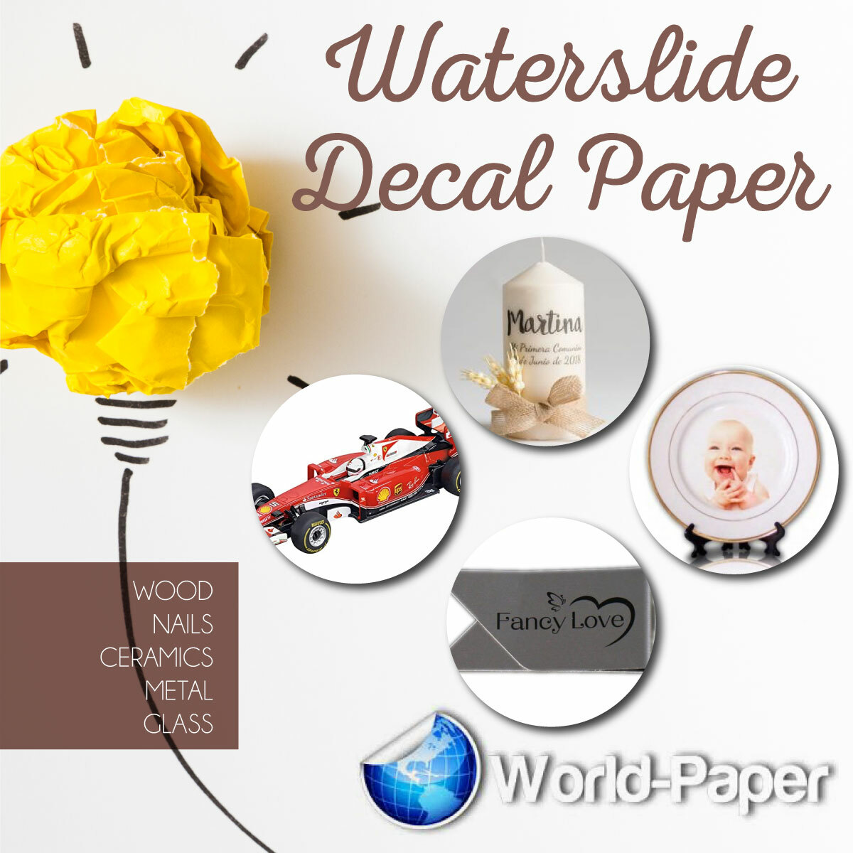 Waterslide decal paper, White or Clear INKJET/LASER Choose your quantity! gallery