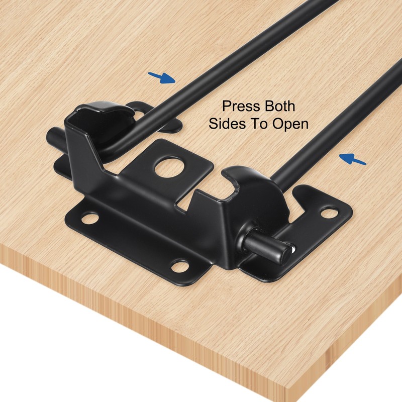 Folding Table Legs, 4pcs 25cm(9.8") Metal Foldable Coffee Table Legs, Black gallery