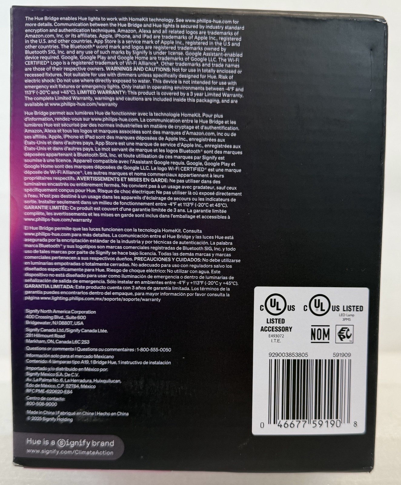 Philips Hue Starter Kit, Bridge Pro with 4x A19 E26 Smart Mulitcolor Bulbs gallery