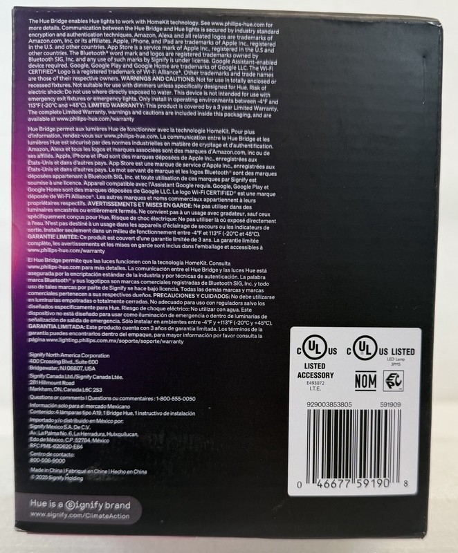 Philips Hue Starter Kit, Bridge Pro with 4x A19 E26 Smart Mulitcolor Bulbs gallery