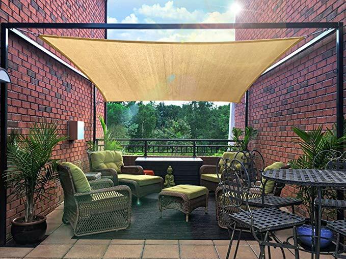 Sun Shade Sail Canopy Rectangle Sand Uv Block Sunshade For Backyard Deck Outdoor gallery