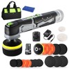 WORKPRO Cordless Mini Buffer Polisher 12V 5 Variable Speed Up to 3000RPM Battery gallery