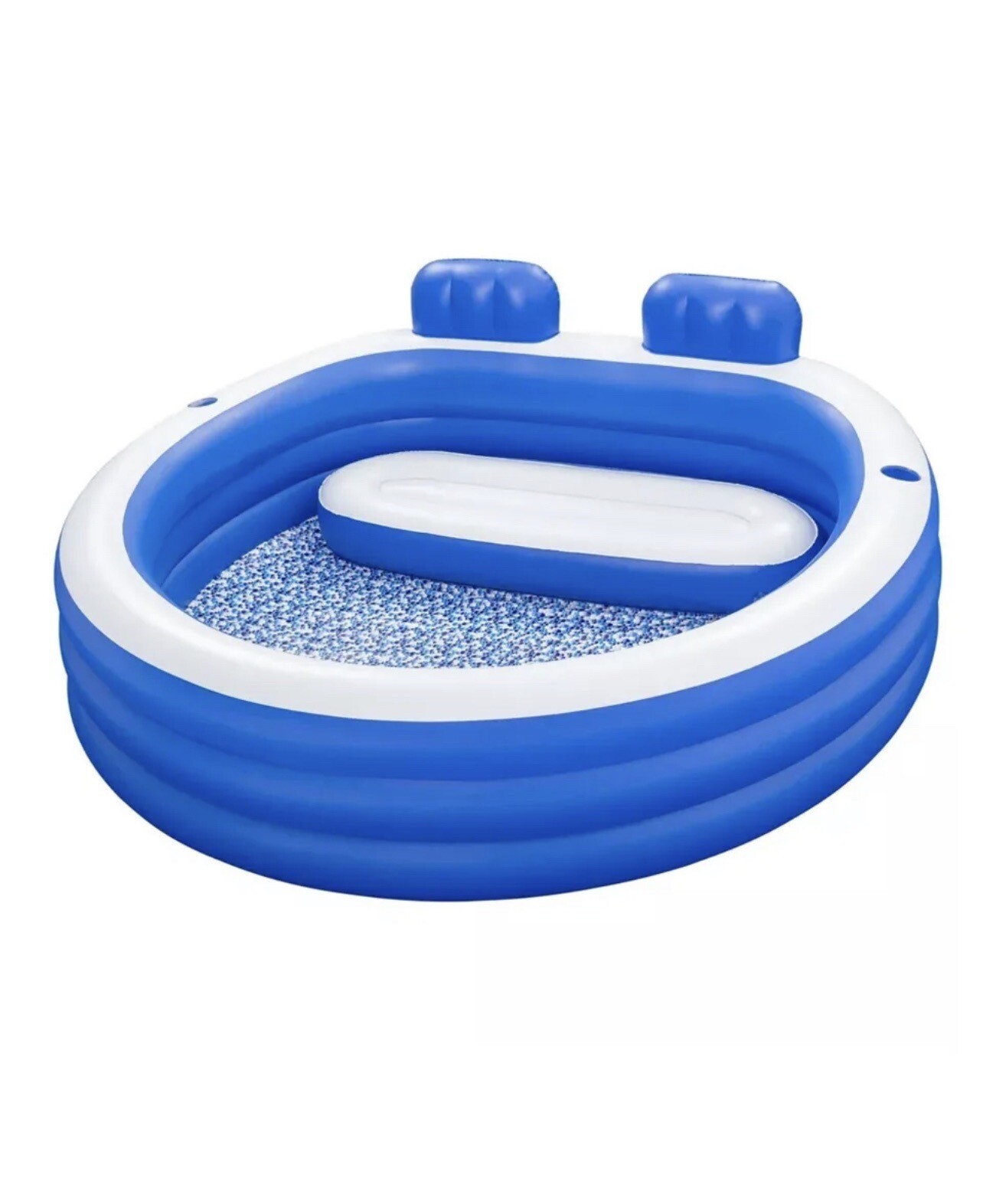 H2OGO! Splash Paradise Inflatable Family Pool with Headrests and Cup Holders gallery
