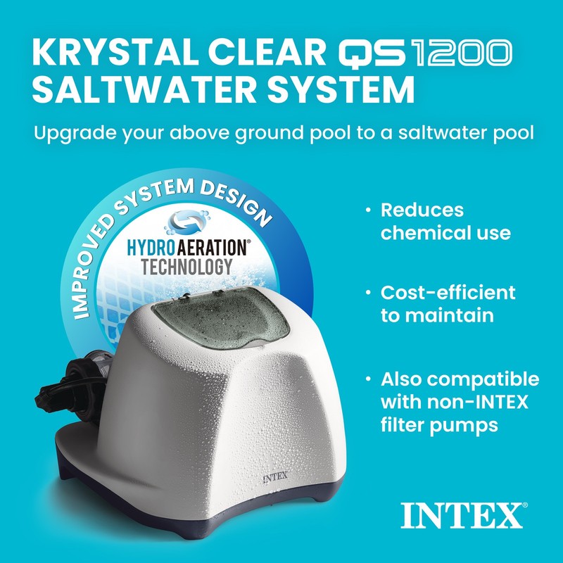 INTEX Ultra XTR Frame Rectangular Pool Set with Krystal Clear Saltwater System gallery