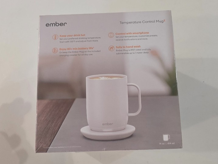 Ember Temperature Smart Mug 2 14 oz White App Control Heated Coffee Cup "SEALED" gallery