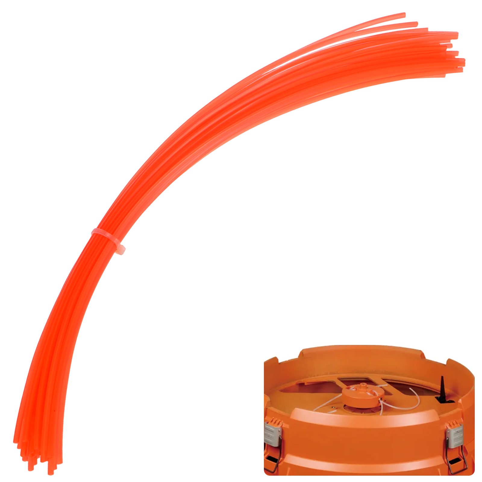 30Pcs 35x0.24cm Square Nylon Replacement Line for Electric Leaf Mulcher Red gallery