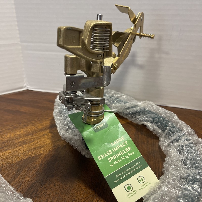 1 Pasture Master 3/4” adjustable Brass Impact Sprinkler & Commercial steel Bases gallery