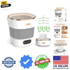Portable Washing Machine, Folding 20L Mini Washer and Spin-Dryer, 3 Cleaning …