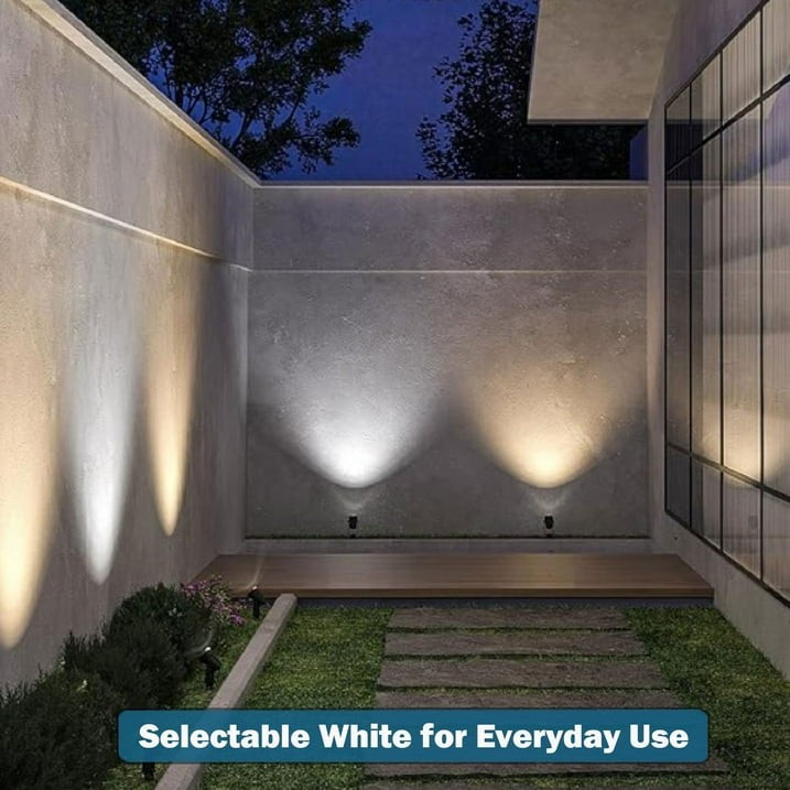 Deck Impressions Solar Spotlight with Detached Solar Panel, 4-Pack gallery