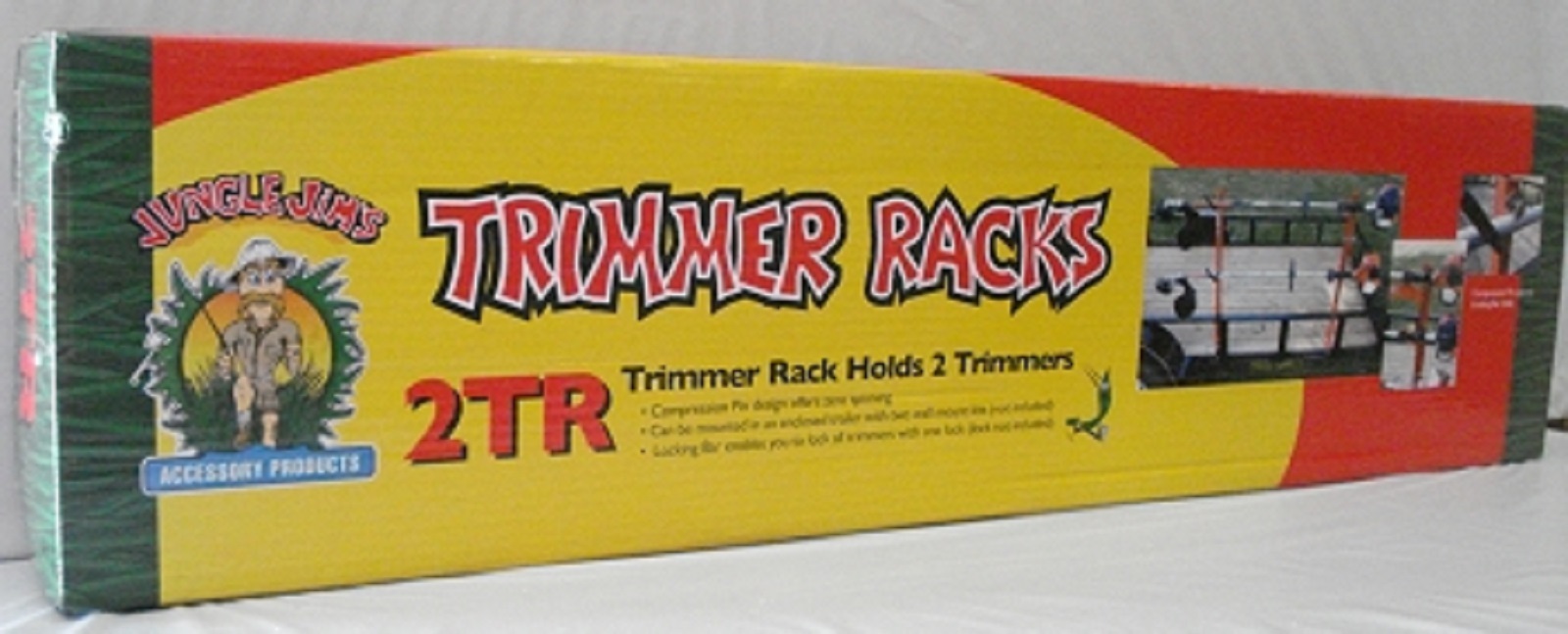 JUNGLE JIM'S 2 TRIMMER TRAILER RACK SYSTEM HOLD 2 TRIMMERS 2TR gallery