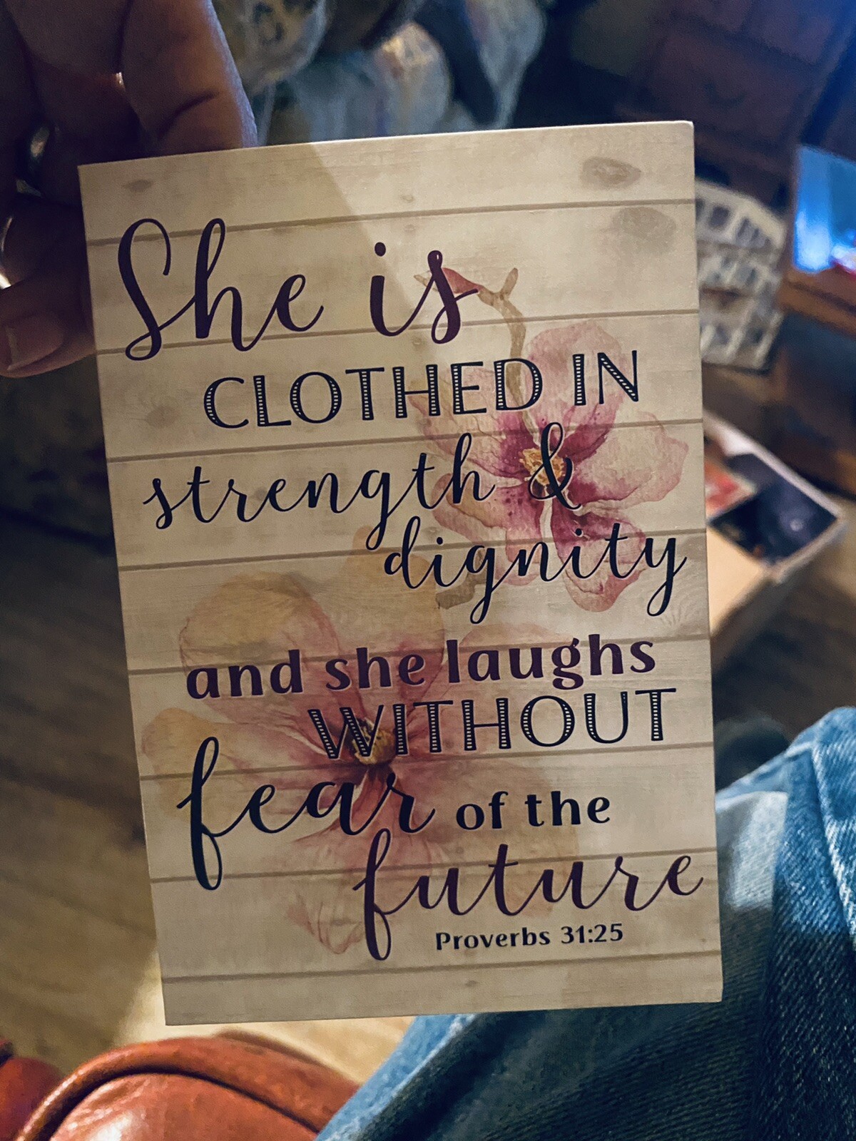 She Is Clothed In Strength Card - Proverbs 31:25 60 Cards—Christian Mothers Day gallery
