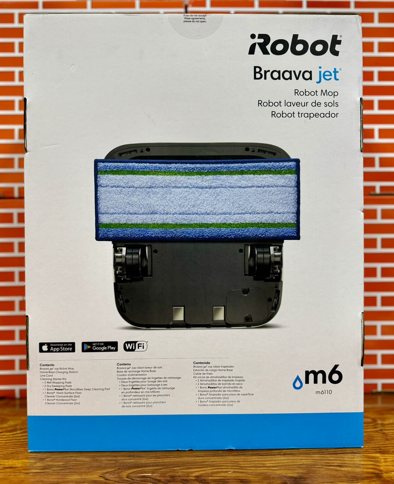 🤖iRobot Braava Jet M6 M6110 Wi-Fi Connected Robot Mop - White🤖 gallery
