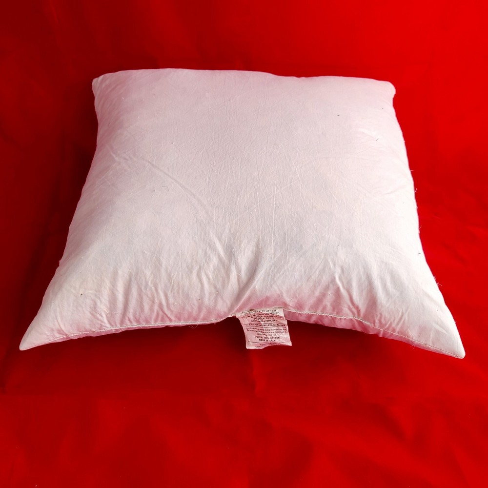 Throw Pillow Insert 18 x 18 Square by ComfyDown, 95% Duck Feather 5% Down