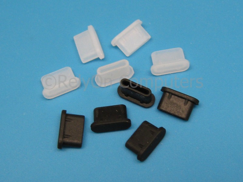 NEW 5-10 pcs Anti Dust Plug USB/Type-C/MicroUSB Silicone Cover for Charging Port gallery