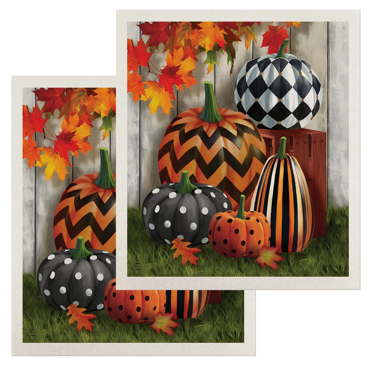 Briarwood Lane Patterned Pumpkins Swedish Dishcloth (2-pack) gallery