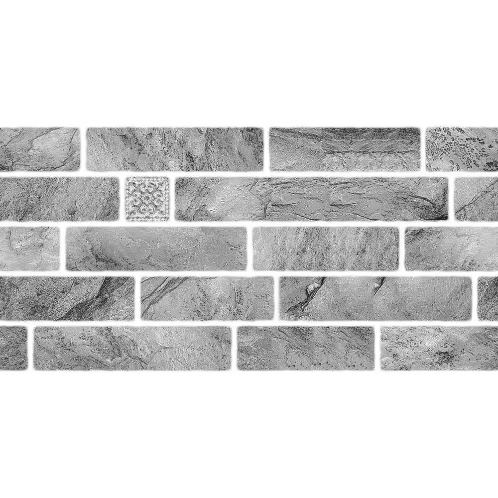 Falkirk Moray 2/25 In. X 2 Ft. X 1 Ft. Peel and Stick Grey Foam Decorative Wall gallery