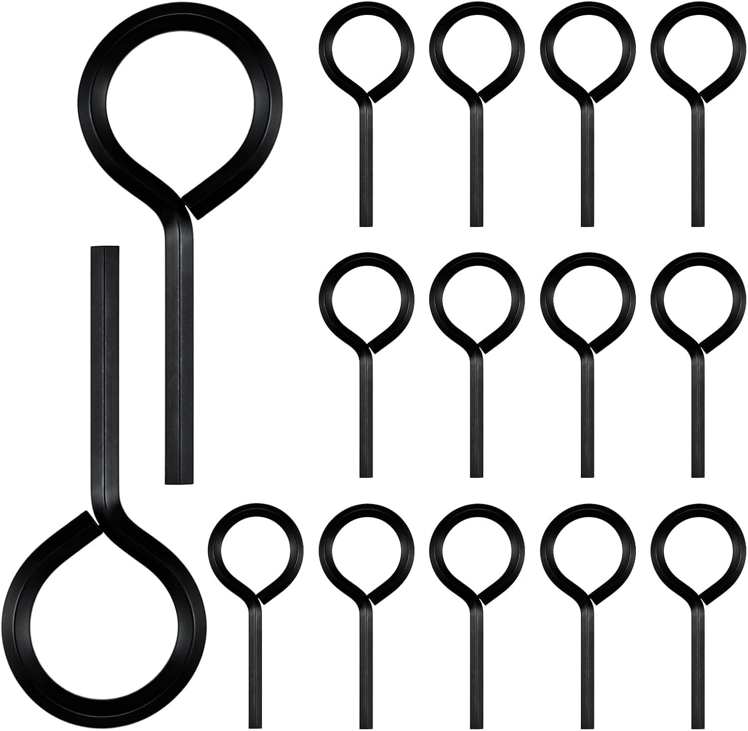 15Pcs 5/32 Inch Allen Wrench - Standard Hex Dogging Key with Full Loop, Metal Al gallery